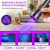 Rechargeable Blacklight LED Flashlight Shortwave UV Flashlight Lamps 365nm UV Flashlight  Camping