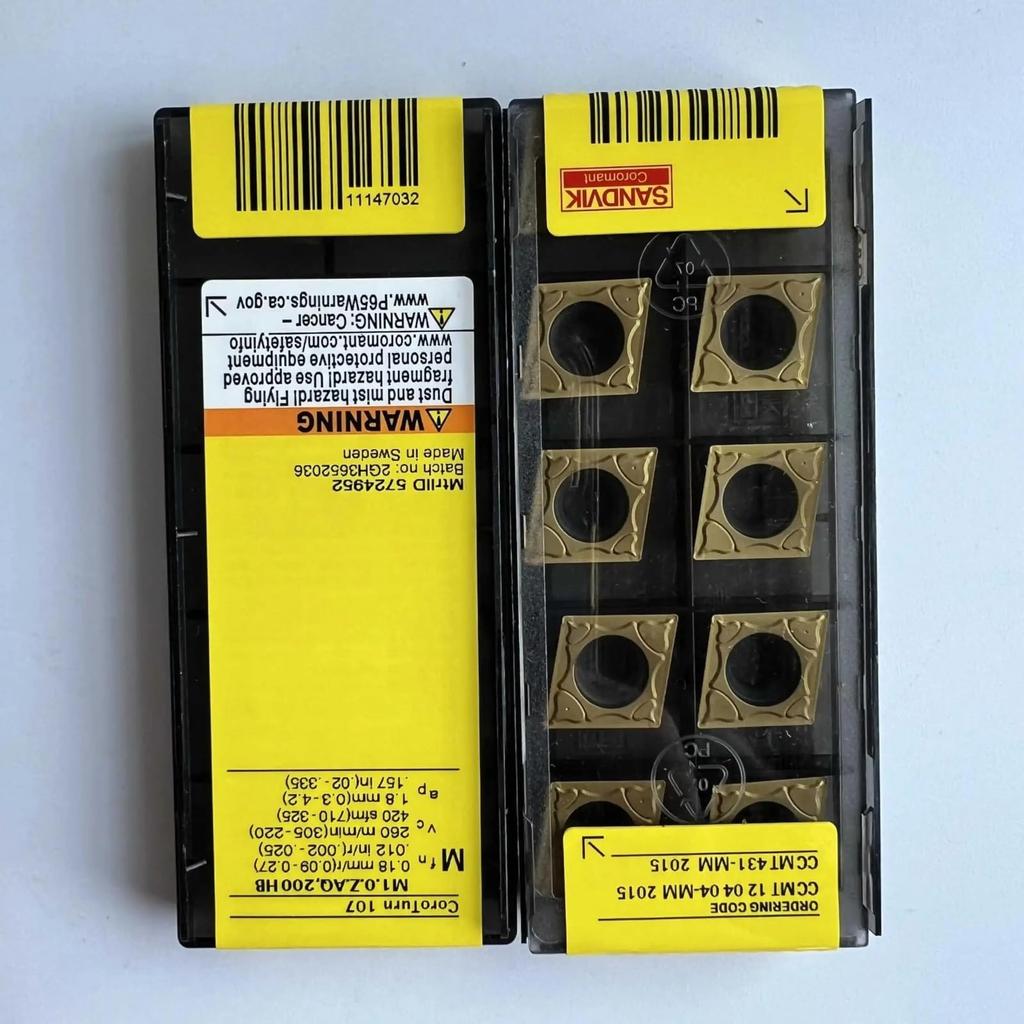 Original Sandvik / CCMT120404-MM 2015 /Carbide CNC Blade 10 PCS