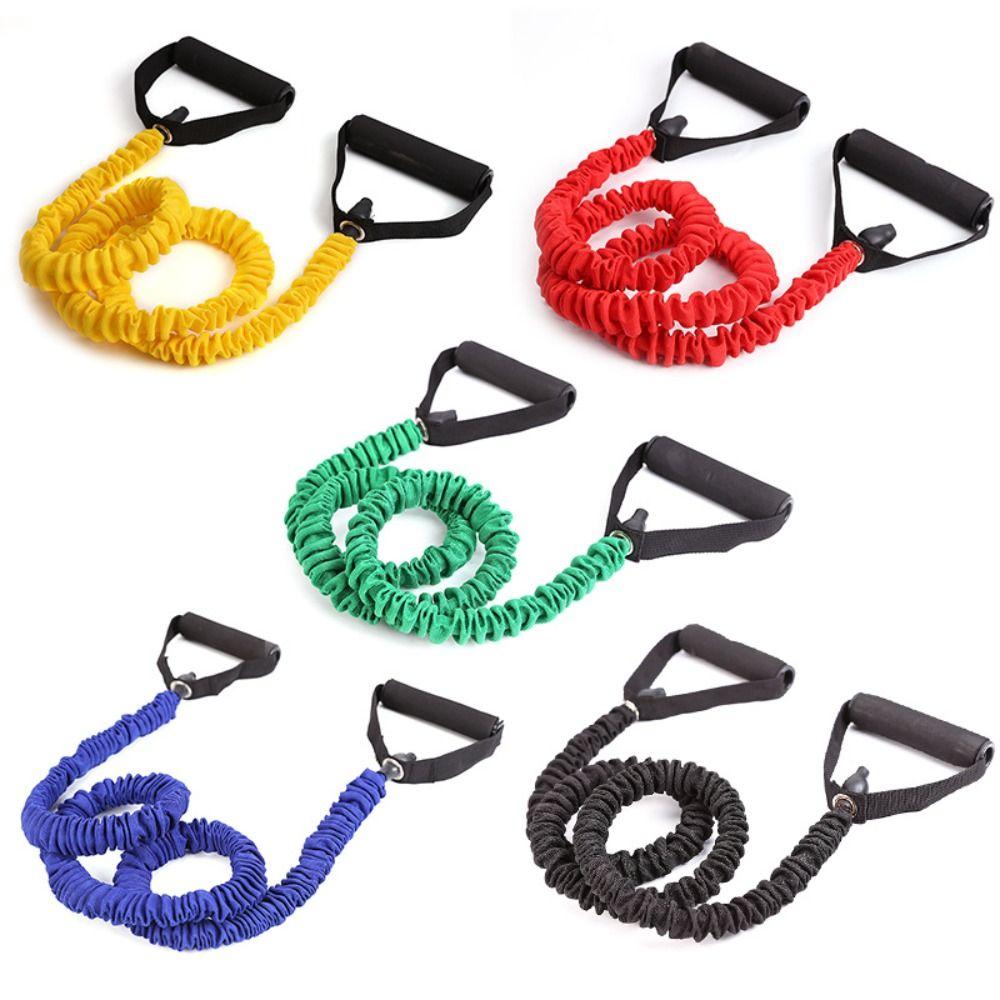 Pull Rope Elastic Yoga Pull Rope With Handle Exercise Cord Stretch Bands  Home Gym Workouts
