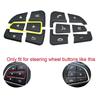 Car Styling Steering Wheel Button Covers Trim Stickers for Mercedes Benz GLC X253 C Class W205 CLA GLA A Class
