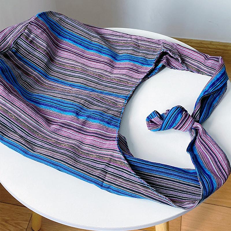 Контрастная цветная напечатанная богемная этническая сумка-тоут вместительной минималистской женской сумки через плечо