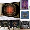 Home Decor Mandala Tarot Oracle Witchcraft Boho Sun Moon Tree of Life Tapestry Altar Tablecloth Wall Hanging Tapiz