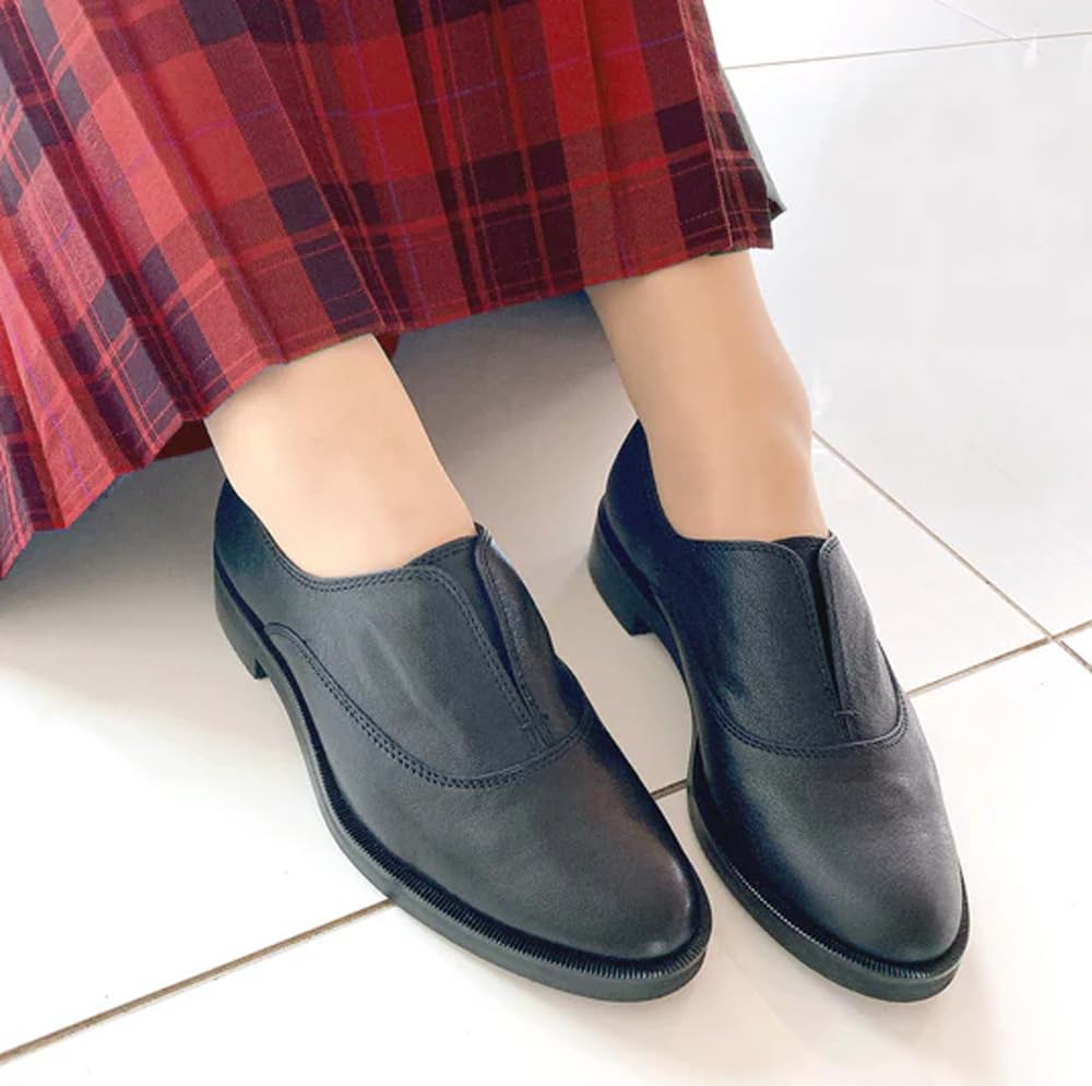 Туфли с глубоким подъемом EM22075 черные см [Eizo] женские слипоны 22,5