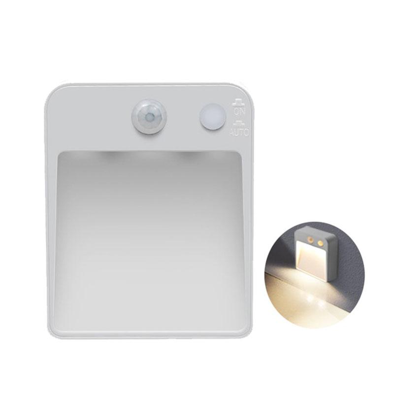 LED Indoor Wall Lamp PIR Motion Sensor Light Battery Power With Magnetic Wireless Night Light Kitchen Cabinet Stairs Step Light