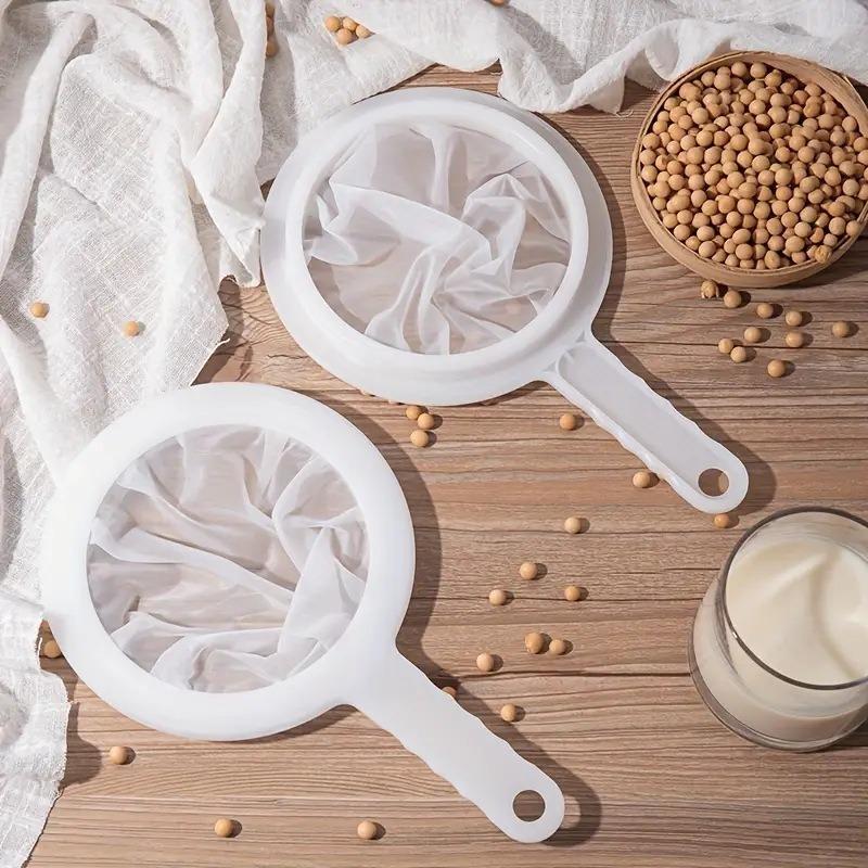 Soy Milk Filter Screen, Ultra-fine Juice Extraction, Complementary Food Strainer, Residue Separation Filter, Kitchen Strainer Filter Spoon