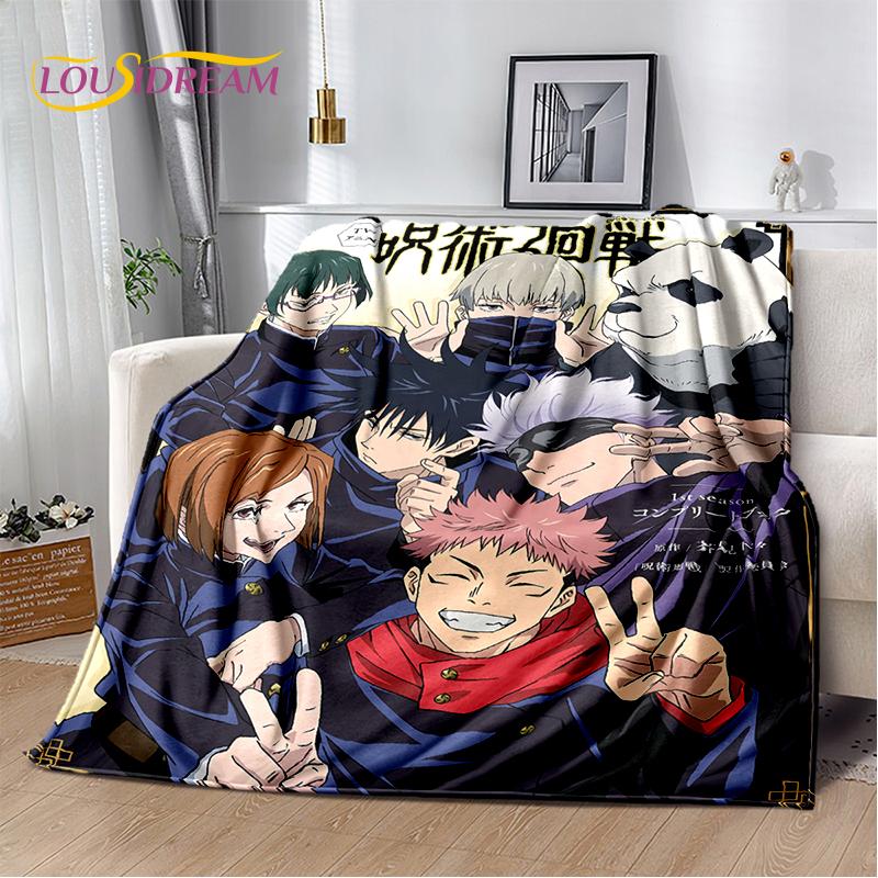 3D Jujutsu Kaisen аниме мультфильм Itadori Yuji мягкое фланелевое одеяло, плед одеяло удобное одеяло для пикника кровати дивана дома