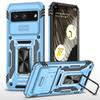 Серия Armor для чехла Google Pixel 8a PC+TPU Чехол для телефона с подставкой и сдвижной крышкой для объектива