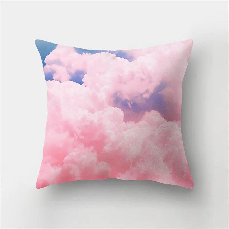 Спальня Диван Чехлы Гостиная Домашний Декор Наволочка Розовое небо Облако Пейзаж