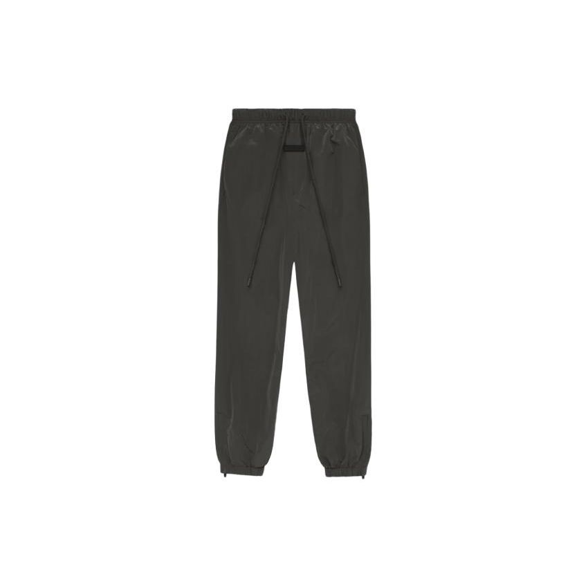 Fear of God Essentials Складчатые нейлоновые спортивные штаны Черные Мужские Низ 130SP244240F