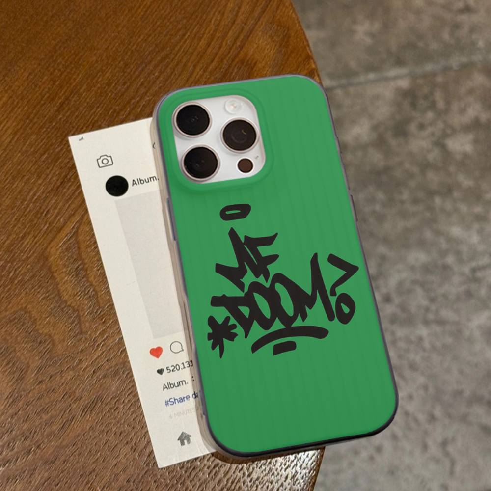 M-MF D-DoomS Band Phone Case For IPhone 17 16 15 11 12 13 14 Pro Max Soft Corrugated Silicone Cover Case