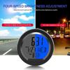 Solar Car Clocks Dashboard Thermometer Automotive Electronic Watch Led Digital DisplayTime with Back Luminous Car Accessories