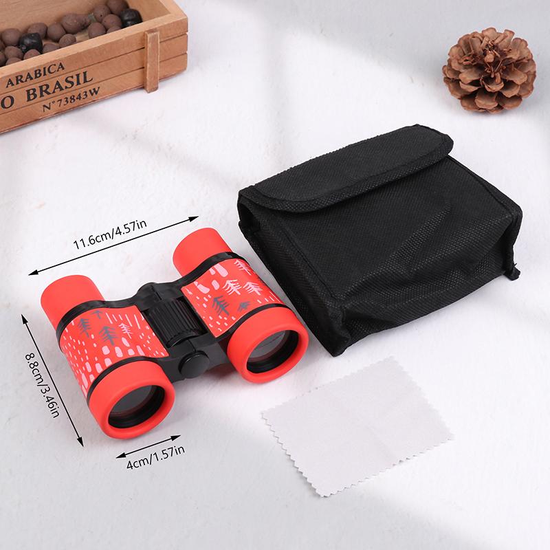 4x30 Telescope Children Outdoor Camping Binocular Telescope With Storage Bag Kids Educational Learning Telescope Birthday Gifts