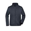 James and Nicholson Mens Knitted Fleece Jacket