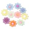 5Pcs/Lot Acrylic Beads Clear Plated Candy Color Cartoon Flower 3.3mm Large Hole Beads Diy Jewelry Bracelet Necklace Accessories