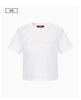 [Fashion Trend Letter Embroidery] Spring and Summer Slim Short Sleeved Spicy Girl Versatile Short Sleeve Round Neck Women's T-shirt