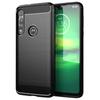 Shockproof Silicone Case for Moto G8 Play Full Protective Soft Phone Cover for Moto One Macro Luxury Carbon Fiber Cases
