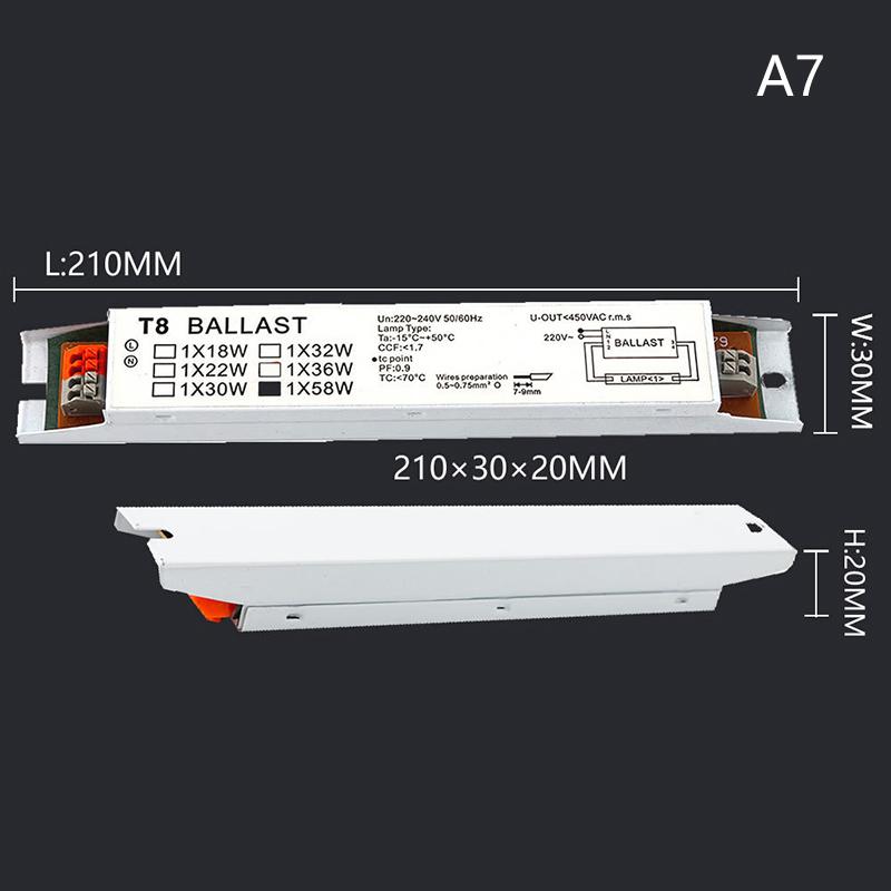 AC 220-240V Широкое напряжение T8 T5 Компактный электронный балласт Мгновенная трубка Настольные лампы Флуоресцентные лампы Балласт Товары для дома и офиса