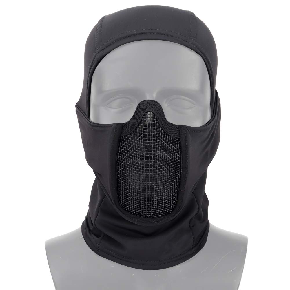 Balaclava Mask Mouth Protection Half Face Mask Breathable Mesh Airsoft Headgear Low Profile Hunting Accessories
