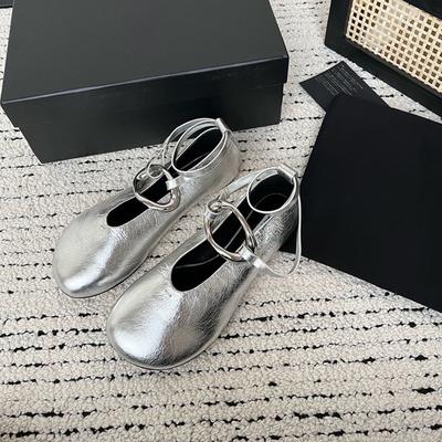 Версия из коровьей кожи~ туфли-лодочки с круглым носком, ремешком с одной пряжкой, полусабо на высоком каблуке, модная обувь