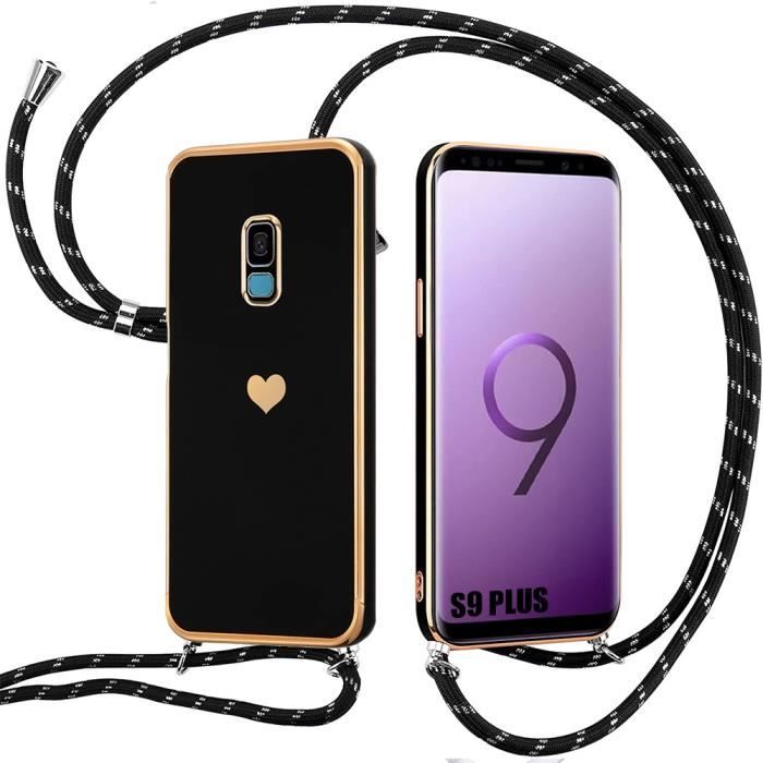 Case - Samsung - Galaxy S9 Plus - Silicone TPU - Shockproof - Adjustable Lanyard