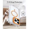 Роскосный Магнитный Беспроводной Чехол с Magsafe для IPhone 16 15 14 Plus 13 12 11 Pro Max 16e Держатель с Защитой Камеры Прозрачная Крышка