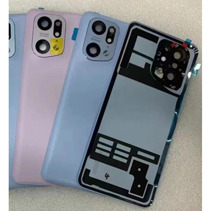 Battery Cover For OPPO Find X5 Pro, Back Rear Housing, Camera Frame Lens Replacement Parts