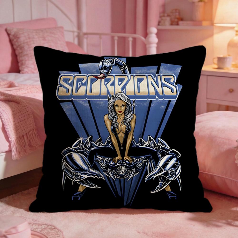 Scorpions Band Hot Cushion Cover Premium Comfort Reversible Pillow Cove Two In One Design For Any Room Car Interior