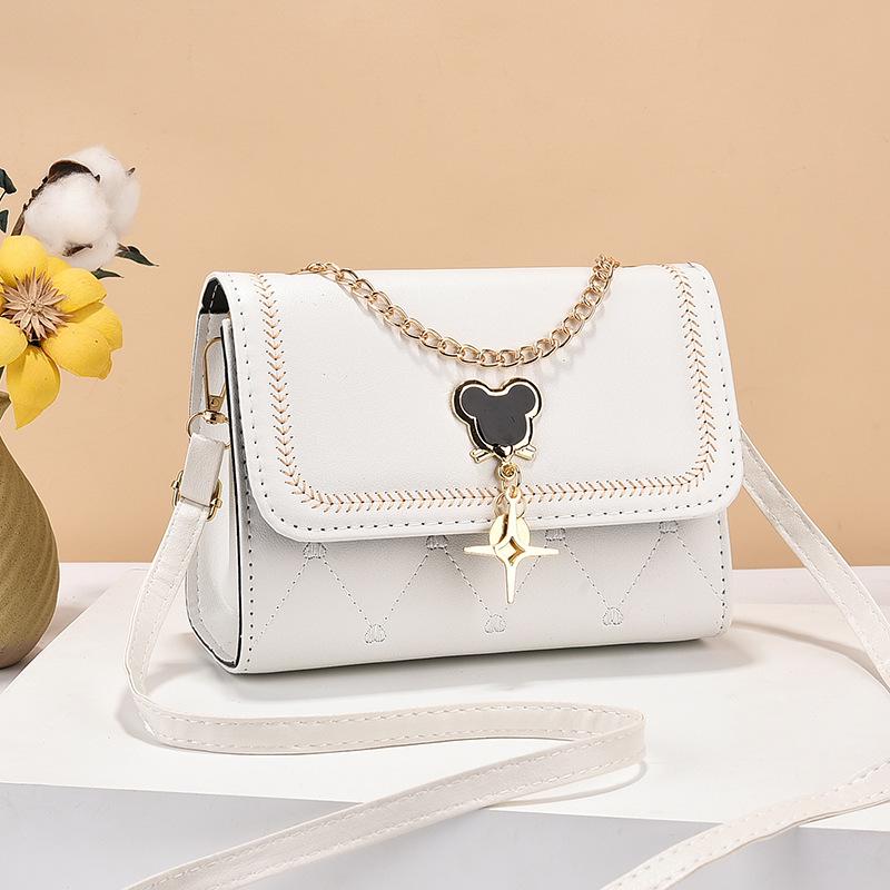 Модная женская сумка кроссбоди с Микки Маусом: Трендовая, фактурная, высококлассная маленькая квадратная сумка через плечо