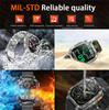 Rugged Outdoor Smart Watch 1400mAh 2.01" HD Screen Bluetooth Call GPS IP68 Waterproof Flashlight SOS Fitness Watch for Men