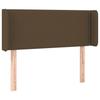 VidaXL Headboard with Ears Dark Brown 103x16x78-88 Cm Fabric3118621