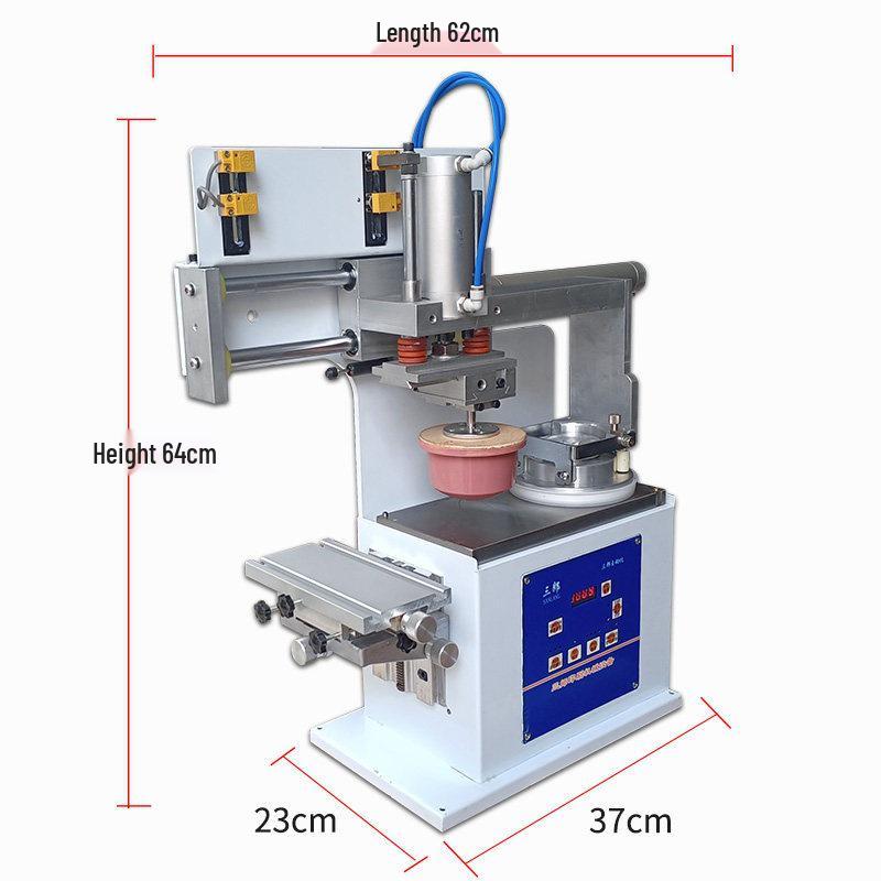 Automatic Large Area Desktop Pad Printer with Enclosed Ink Cup for Trademark and Insole Logos