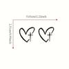2Pcs/set Of Heart Shape Cross Mirror Stickers, Personalized Creative Decoration Waterproof Rearview Mirror Stickers For Cars