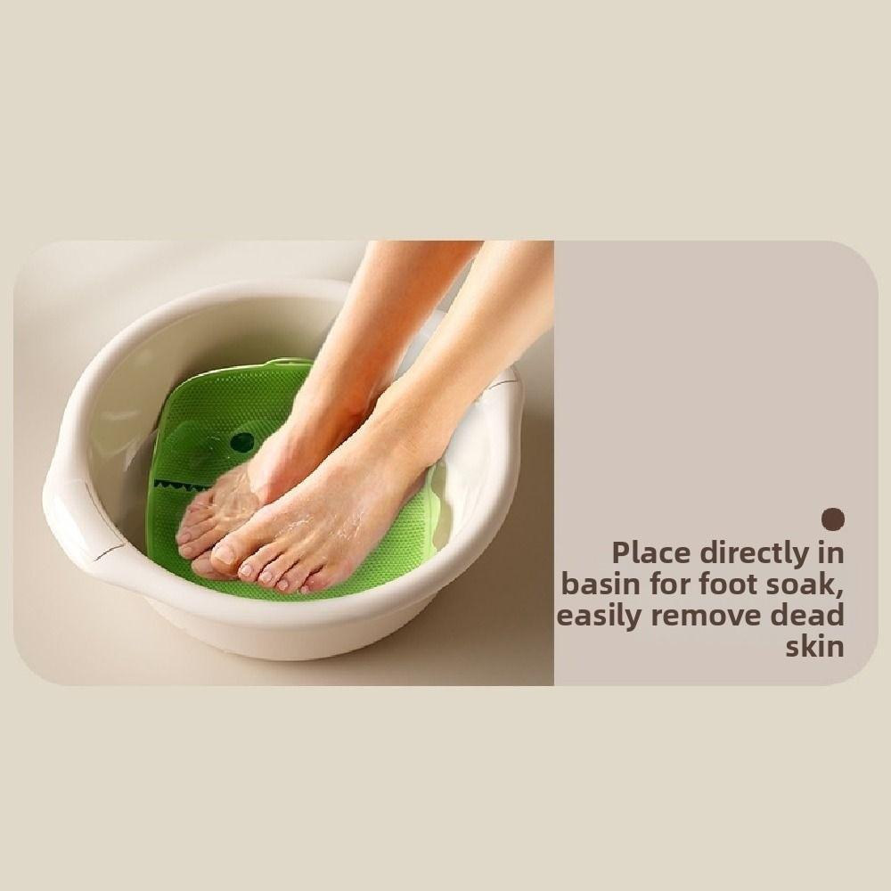 Suction Cup Exfoliating Foot Pad Dinosaur Shape Shower Foot Scrubber Personal Hygiene