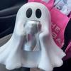 Halloween Ghost Can Holder Spooky Resin Drink Holder Cute Ghost Drink Holder Ghost Beverage Holder for Home Bedroom Kitchen