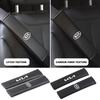 NAQF7 1/2Pcs Carbon Fiber Car Seat Belt Cover Shoulder Pad Protector Cover Safety Belt Padding Pad Cushion For KIA K5 Rio Ceed Rio K2