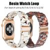 Watchband Resin Strap for Apple Watch Ultra Band 8 7 49 44mm 40mm 42mm 38mm 41 45mm Correa Transparent Loop for Iwatch 7 6 Se Series 5 4 3