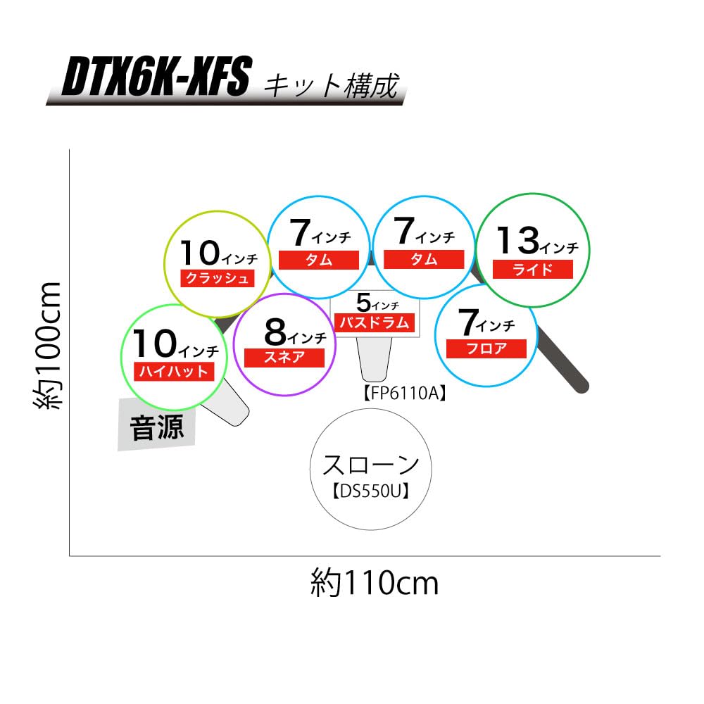 YAMAHA Электронная ударная установка DTX6K-XFS