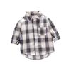 Kids Plaid Long Sleeve Button Down Shirt for Boys and Girls Spring Autumn