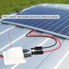 Walfront Солнечный двойной кабельный ввод, коробка, солнечный вводной корпус с удлинительным кабелем 10AWG длиной 2 м для автодомов, лодок, яхт, крыш