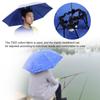 77cm Sunscreen Windproof Head Mounted Umbrella Top Folding Hat Umbrella(Raindrop Purple)