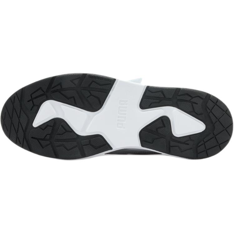 PUMA Evolve Court V Abrasion Resistant Breathable Low top Kids' Skateboarding Shoes White Silver Teenagers 404315-11
