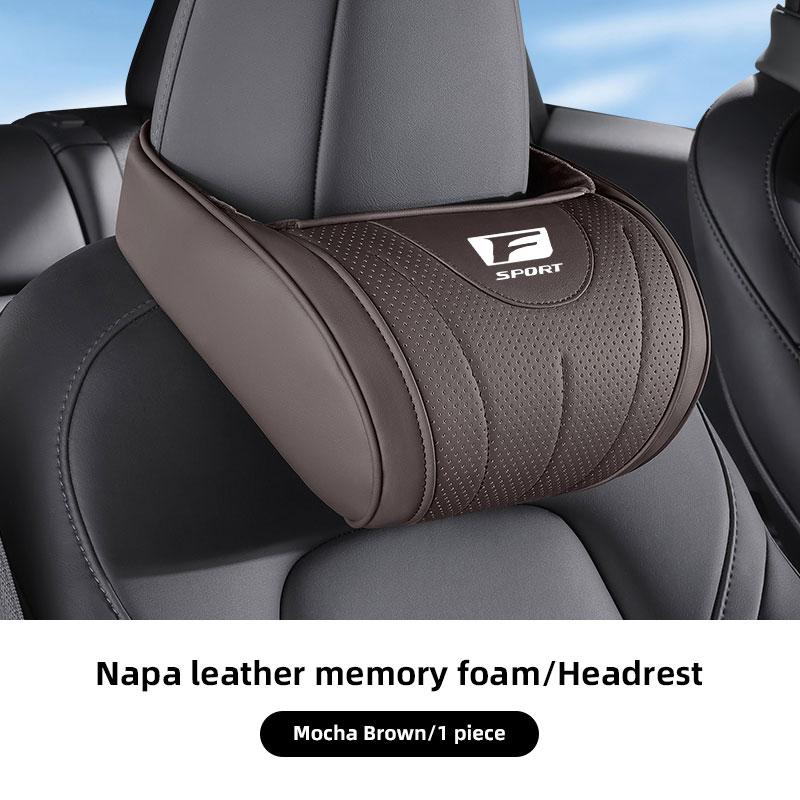 DJSZ3 Car Headrest Neck Pillow Auto Seat Cushion Waist Pillow Set For Lexus F SPORT ES RX NX LS UX LM LX GX LC RZ IS CT GS RC HS LBX