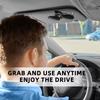 Car Visor Sunglasses Clip, 2-in-1 Eyeglass and Card Holder, Auto Ticket Parking Pass Organizer, Universal Interior Accessory