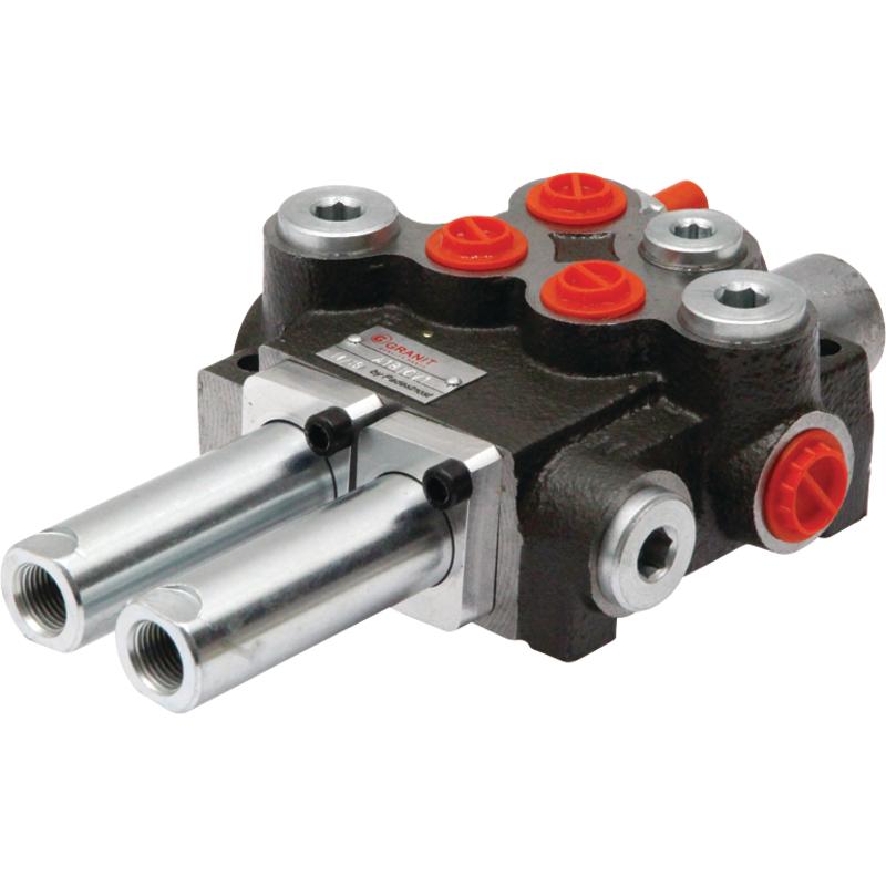 Hydraulic distributor 2-section 1/2" 3/8" 40L