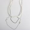 Minimalist Style Tassel Chain Brooch Hip-Hop Pearl Pendant Rhinestone Chain Pin Love Heart Irregular Trouser Fastener Couples