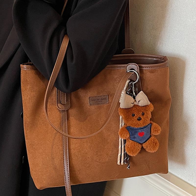 Retro Large-capacity Tote Bag, Fashionable and High-quality Single-shoulder Bag, Simple Commuting Bag