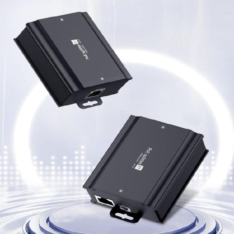 48 В в 24 В 3 А Гигабитный POE-сплиттер Автоматическое распознавание питания Промышленный металлический корпус Сетевое оборудование POE-сплиттер