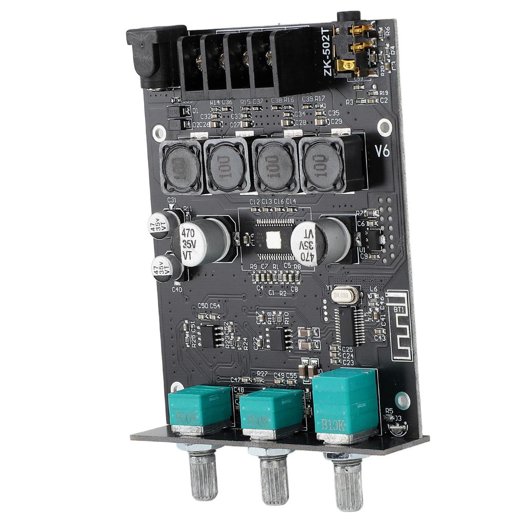 Bluetooth Amplifier Board 12V/19V/24V Tpa3116d2 Audio Amplifier Board with Treble and Bass for Home