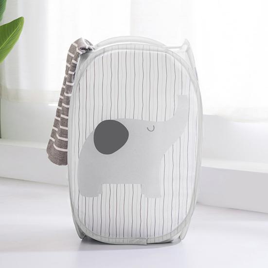 Складная ручка, слон, овца, полосатая корзина для белья, сетчатая сумка-контейнер