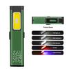 Portable EDC Tactical Flashlight 400LM USB Rechargeable Torch with Warning Led Emergency Magnetic Work Light for Camping Hiking